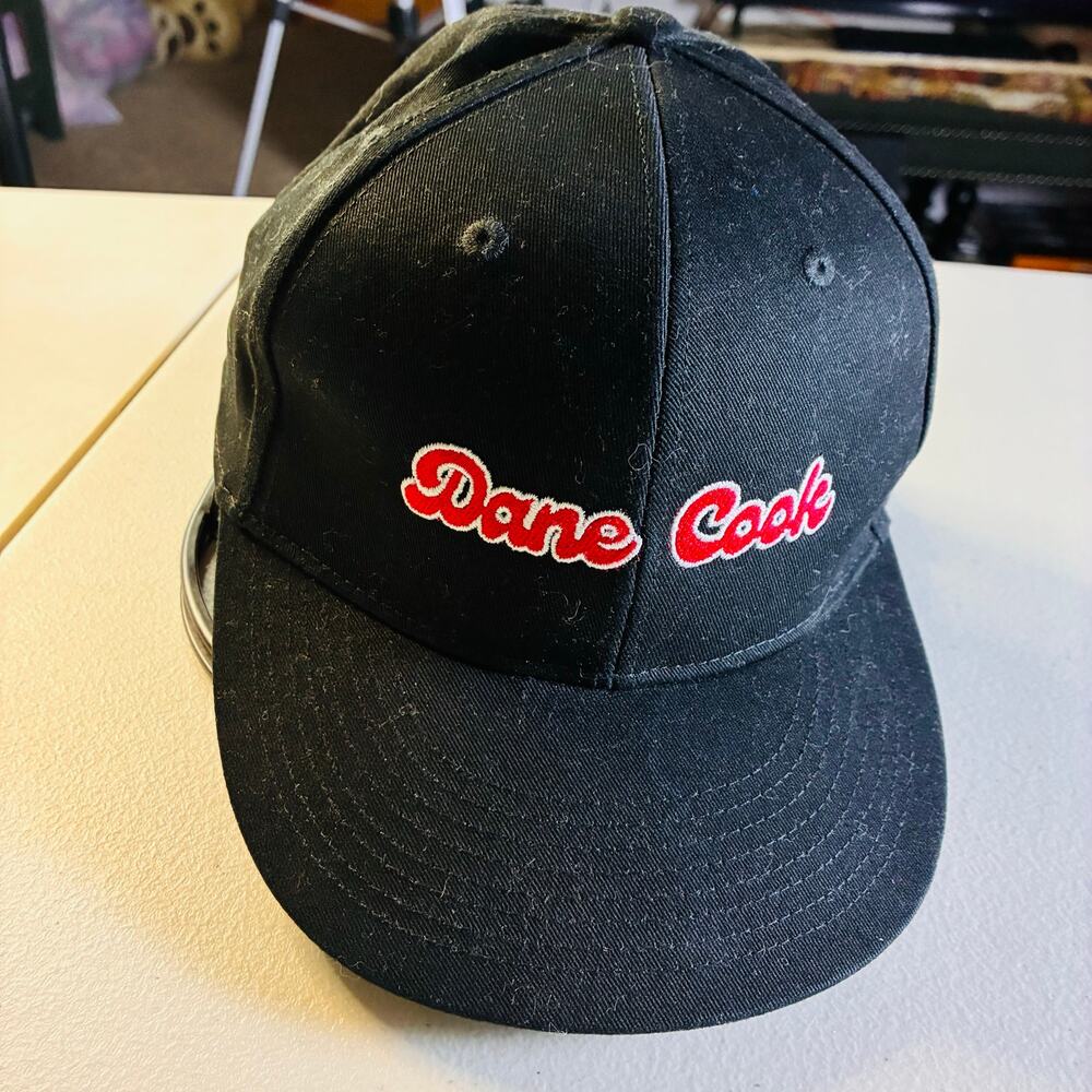Dane Cook Embroidered Black Snapback Hat Port Authority Comedy Tour Merch Cap